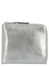 Comme Des Garçons 'gold Line' Wallet In Silver