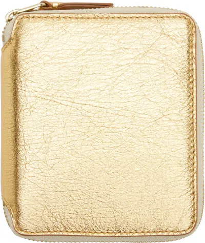 Comme Des Garçons Gold Zip Wallet