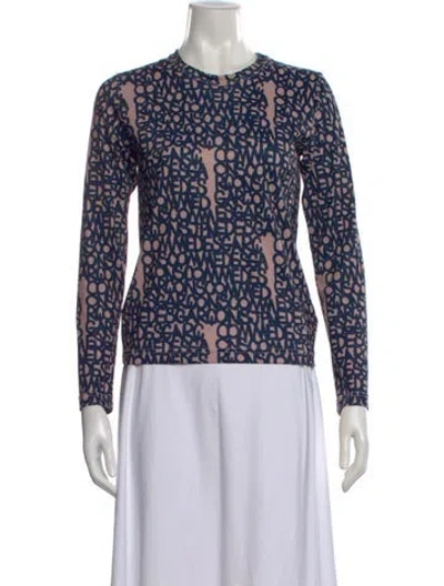 Pre-owned Comme Des Garçons Graphic Print Crew Neck Top In Neutral