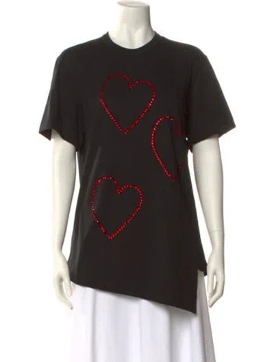 Pre-owned Comme Des Garçons Graphic Print Crew Neck T-shirt In Black