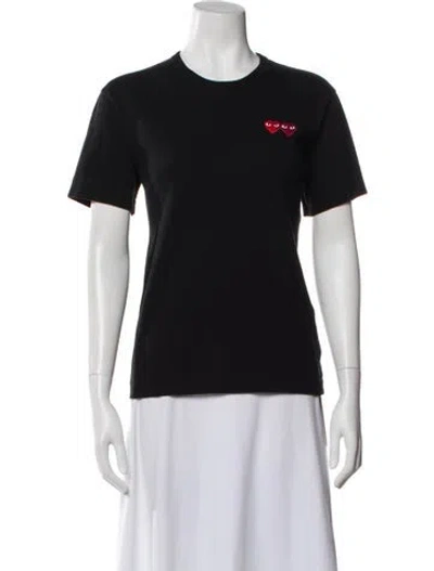 Pre-owned Comme Des Garçons Graphic Print Crew Neck T-shirt In Black