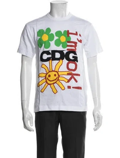 Pre-owned Comme Des Garçons Graphic Print Crew Neck T-shirt W/ Tags In Black