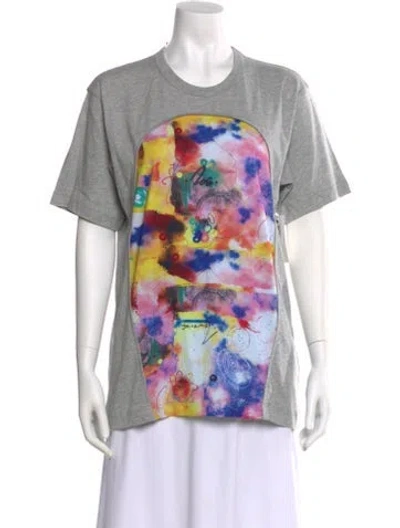 Pre-owned Comme Des Garçons Graphic Print Crew Neck T-shirt W/ Tags In Gray