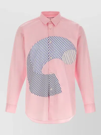 Comme Des Garçons Pink Insert Shirt