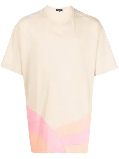 Comme Des Garçons Graphic-print Short Sleeved T-shirt In Neutral