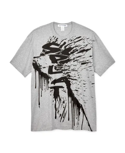 Comme Des Garçons Graphic-print T-shirt In Gray