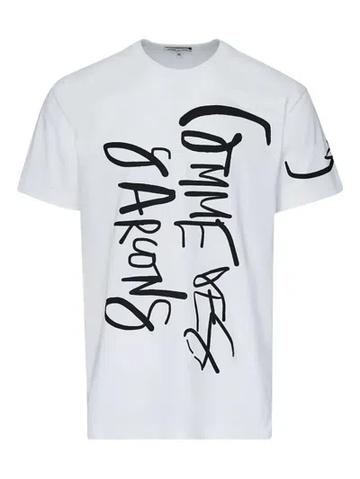 Comme Des Garçons Graphic-print T-shirt In White