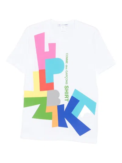 Comme Des Garçons Graphic-print T-shirt In White