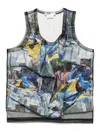 Comme Des Garçons Graphic-print Tank Top In Schwarz
