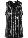 Comme Des Garçons Graphic-printed Vest In Black