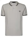 Comme Des Garçons Gray Cotton Polo Shirt With Contrasting Collar In Gray
