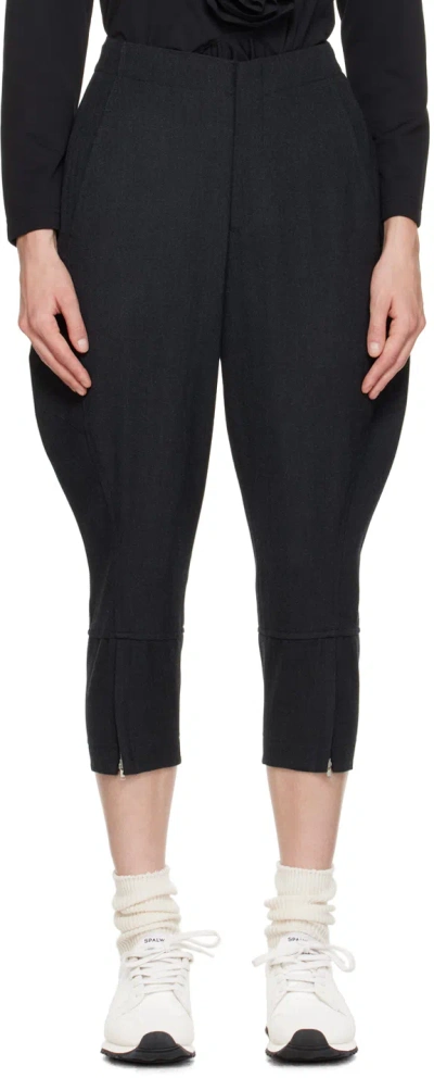 Comme Des Garçons Gray Paneled Trousers In 2 Grey