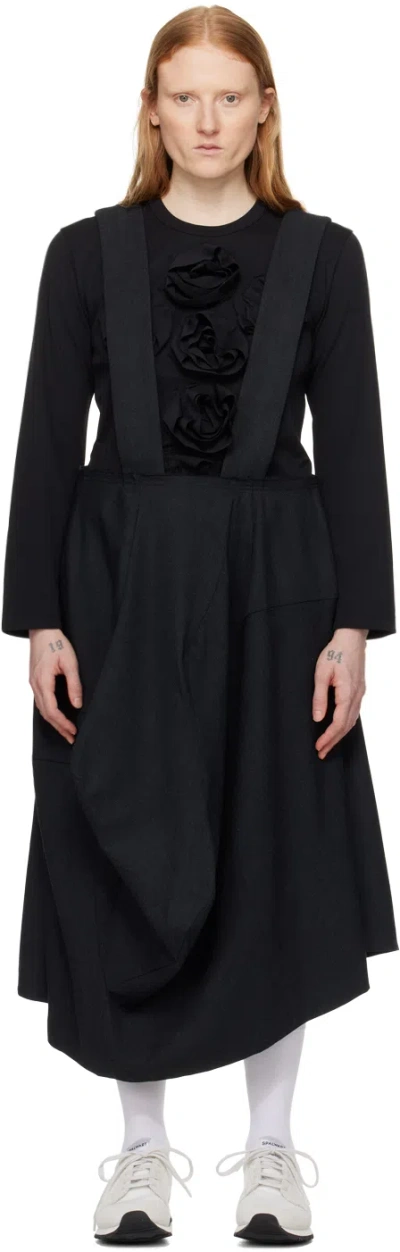 Comme Des Garçons Gray Suspender Midi Skirt In 2 Grey