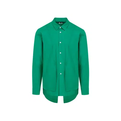 Comme Des Garçons Green Cotton Shirt