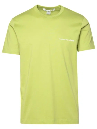 Comme Des Garçons Green Cotton T-shirt In Yellow