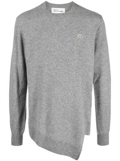 COMME DES GARÇONS MEN GREY ASYMMETRIC SWEATER, S LUXURY SWEATERS & KNITWEAR FOR MEN DARVEYS