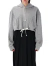 Comme Des Garçons Short Drawstring Hem Zip Fleece Top