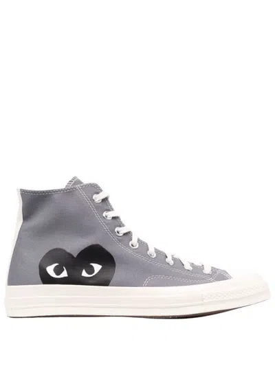 Comme Des Garçons Comme Des Garcons Play X Converse High-top Sneakers In Gray