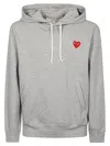 Comme Des Garçons Logo Zipped Cotton Hoodie