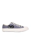 Comme Des Garçons Chuck Taylor Low Heart Print Sneakers In Grey