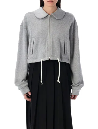 COMME DES GARÇONS GREY ZIP-UP HOODIE