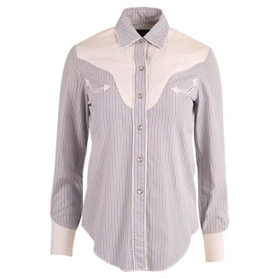 Pre-owned Comme Des Garçons H Bar C Cowboy Shirt In Gray