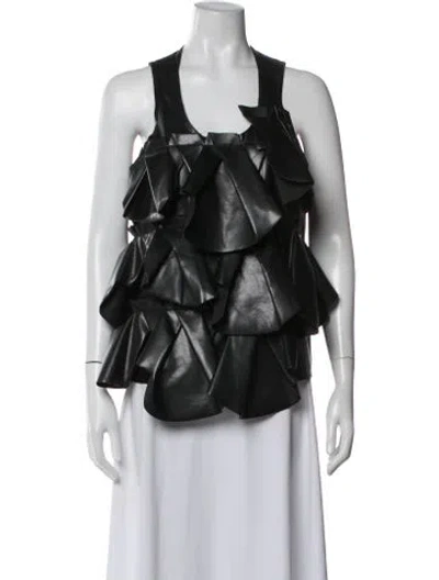 Pre-owned Comme Des Garçons Halterneck Sleeveless Top In Black