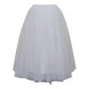 Comme Des Garçons Hard Tulle Basic Skirt In White