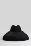 Comme Des Garçons Hizume Collaboration Wide Brim Hat In Black
