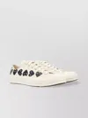 Comme Des Garçons Contrast Heart Print Canvas Sneakers