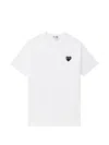 Comme Des Garçons Heart-patch T-shirt In White