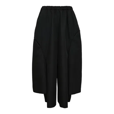 Comme Des Garçons Heavy Kersey Skirt In Black