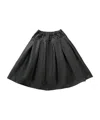 Comme Des Garçons Heavy Satin Curve Seam Skirt In Black
