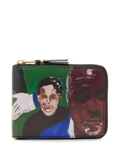 Comme Des Garçons Henry Taylor Zip-around Wallet In Multi