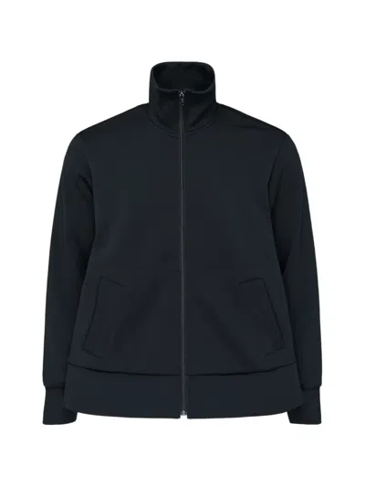 Comme Des Garçons High-neck Zip-up Jacket In Blue
