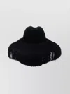 Comme Des Garçons Hizume Collaboration Wide Brim Hat In Black
