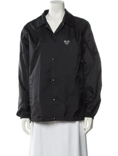 Pre-owned Comme Des Garçons 'holiday Emoji' Nylon Jacket In Black