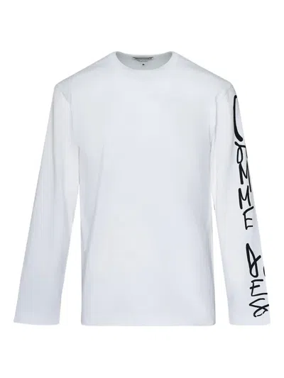 Comme Des Garçons Holiday Long-sleeve Logo T-shirt In Neutral