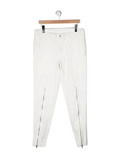 Pre-owned Comme Des Garçons Homme Deux 2023 Joggers In White