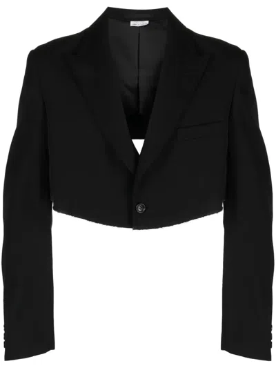 Comme Des Garçons Homme Deux Black Cropped Blazer