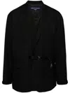 Comme Des Garçons Homme Deux Adjustable Waist Strap Jacket In Schwarz