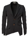 Comme Des Garçons Homme Deux Asymmetric Blazer In Black