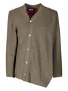 Comme Des Garçons Homme Deux Asymmetric-design Cardigan In Green