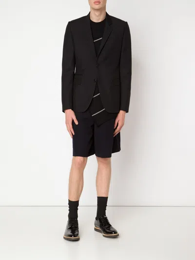 Comme Des Garçons Homme Deux Asymmetric Exposed Seam Sweater In Black