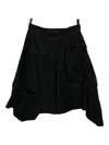 Comme Des Garçons Homme Deux Asymmetric-hem Shorts In Black