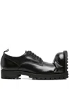 Comme Des Garçons Homme Deux Asymmetric Lace-up Shoes In Black