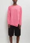 Comme Des Garçons Homme Deux Asymmetric Layered Sweater In Pink