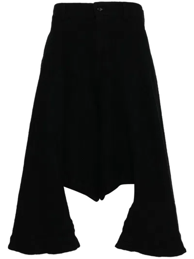 Comme Des Garçons Homme Deux Asymmetric Shorts In Black