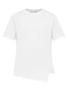 Comme Des Garçons Homme Deux Asymmetrical Hem T-shirt In White
