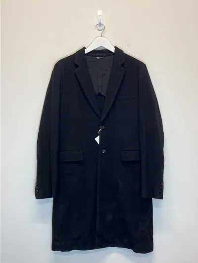 Pre-owned Comme Des Garçons Homme Deux Aw17 Skull Patch Single Breasted Coat In Black